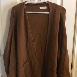 Oak + Fort wide-arm cardigan